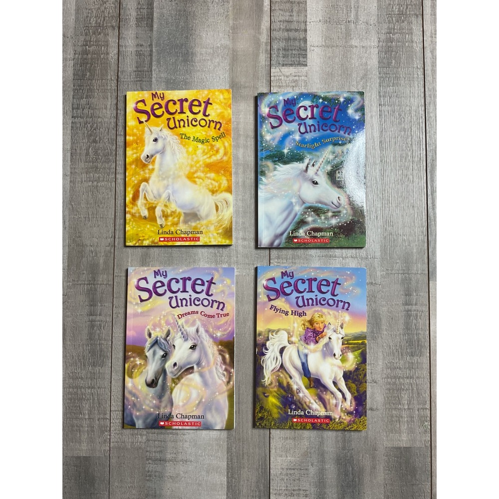 My Secret Unicorn Linda Chapman Scholastic Book Lot 4 Paperbacks Magic Spell